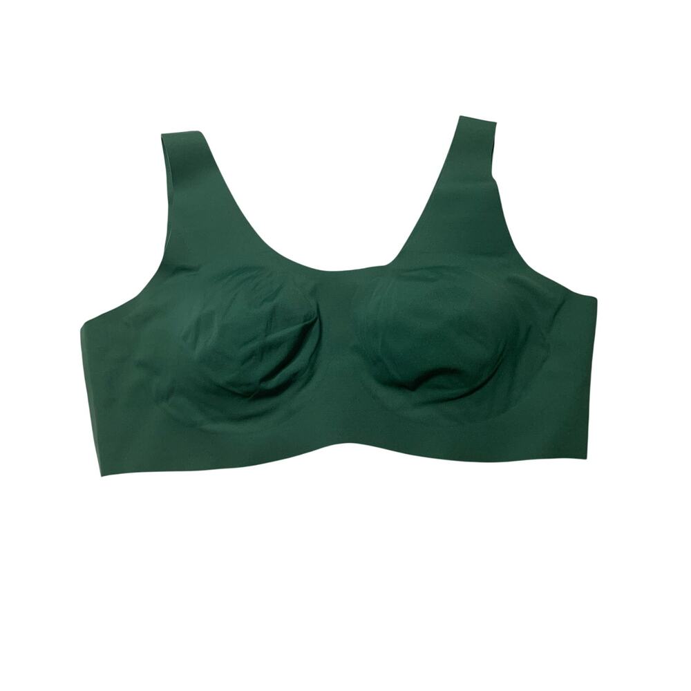 Knix LuxeLift Pullover Wireless Bra XXXXL Green Seamless Comfort Plus Size